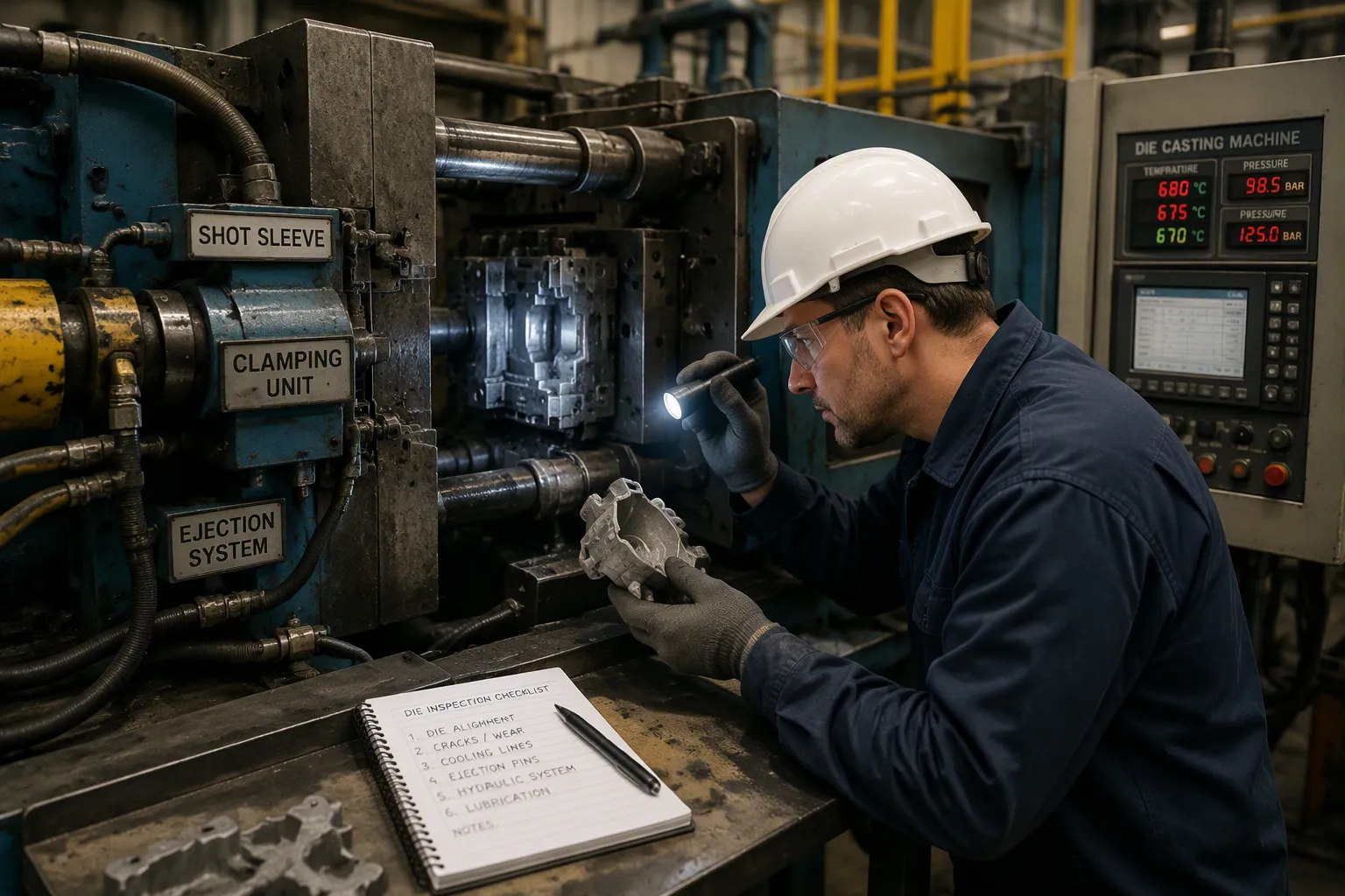 &Eacute;tape 2&nbsp;: &Eacute;valuer l’&eacute;tat de la machine de moulage sous pression