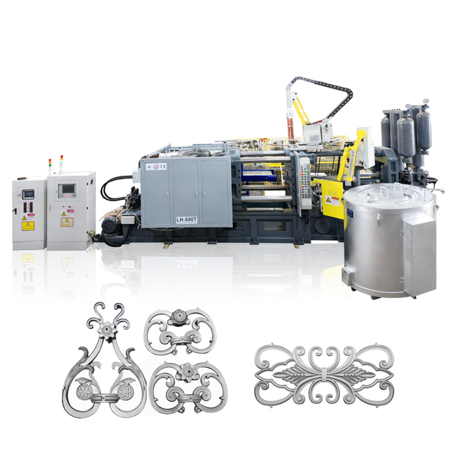 Machine de moulage sous pression horizontale en aluminium à chambre froide LH-HPDC-500T pour pot